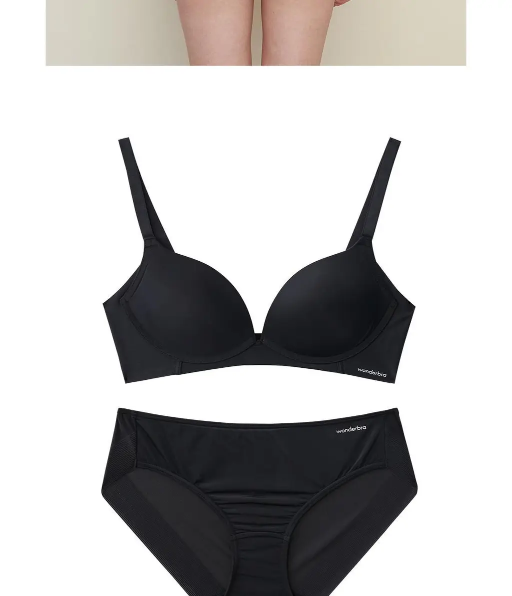 [Wonderbra] 퓨징 볼륨 노와이어 브라팬티 2종세트 블랙 WBW5N23_T 상세페이지 22